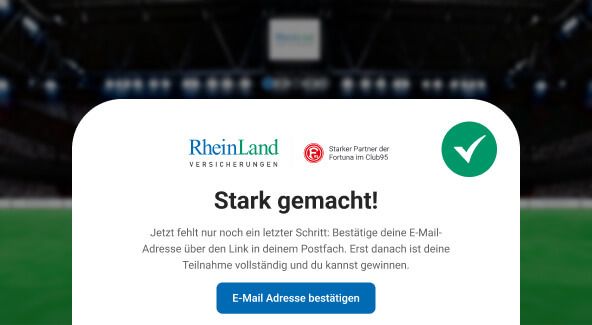 Elfmeter-Arena – Schritt 3: Teilnahme bestätigen